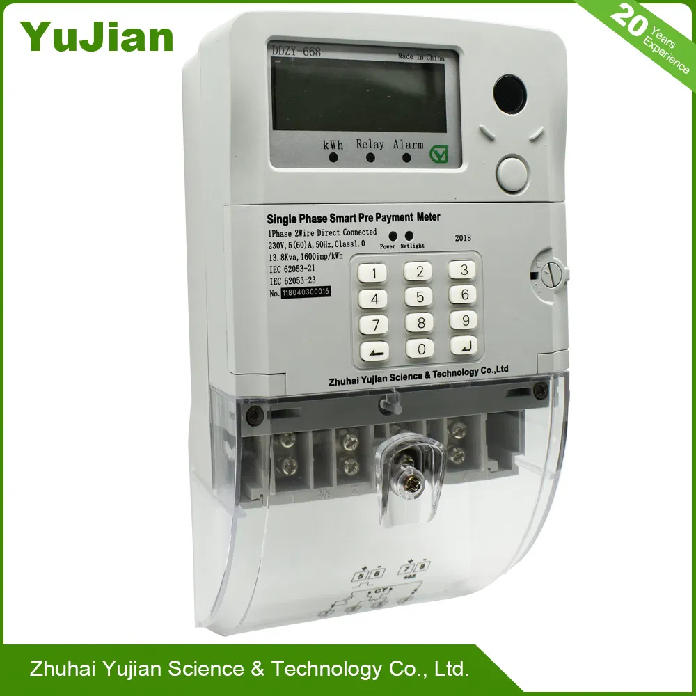 Single Phase Prepayment Smart Energy Meter with Sts Approval