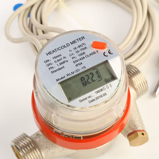 China Supplier Single Jet Mechanical Brass Body RS485/M-Bus Ultrasonic Heat Meter