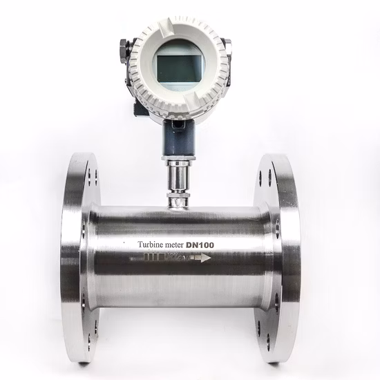 Stainless Steel 2 Inch ANSI Flange Hot Water Turbine Flow Meter for Cooking Oil